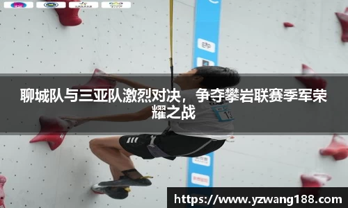 聊城队与三亚队激烈对决，争夺攀岩联赛季军荣耀之战